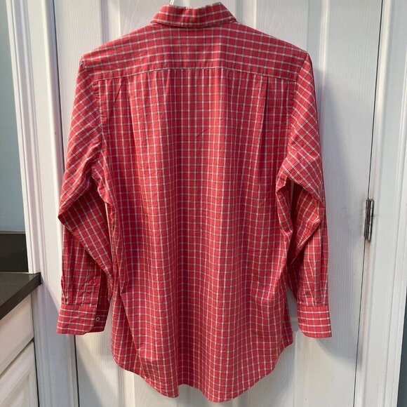 Southern Tide Red Plaid Button Down Long Sleeve Shirt Size Large - Picture 5 of 7